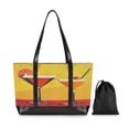 thumbnail image 7 of FORMRS Canvas Laptop Tote Bag for Women with 15.6" Computer Compartments Shoulder Handbag, Orange Cocktails, 7 of 7