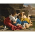 thumbnail image 2 of Orazio Gentileschi 18x15 Black Ornate Wood Framed Double Matted Museum Art Print Titled - Lot and His Daughters (About 1622), 2 of 5