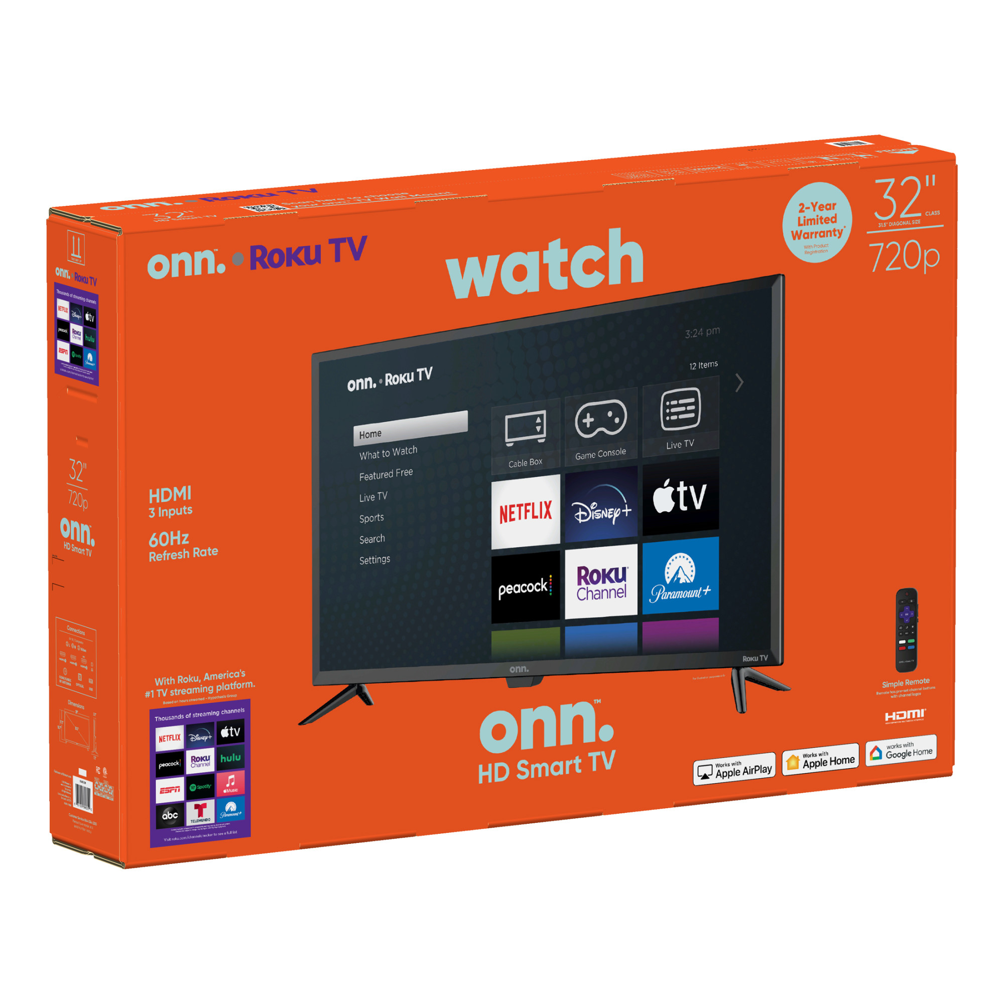 onn. 32” Class HD (720P) LED Roku Smart Television (100012589) - image 16 of 17