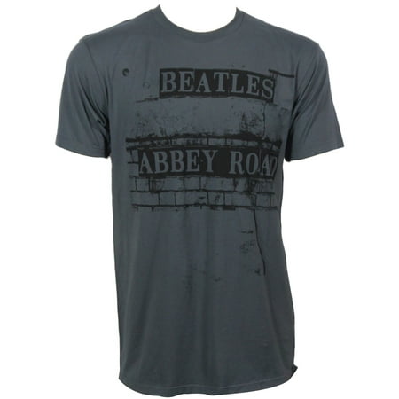 the beatles mens brick abbey road t-shirt