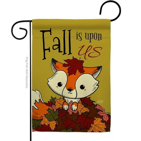 Angeleno Heritage G135105-BO 13 x 18.5 in. Fall is Upon Us Garden Flag with Harvest & Autumn Double-Sided Decorative Vertical Flags House Decoration Banner Yard Gift