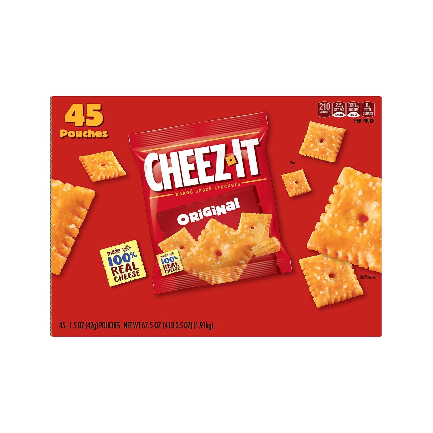 Cheez-It Crackers Original 1.5 oz. 45/Carton (71717) 2180604