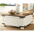 thumbnail image 2 of Signature Design by Ashley Wystfield Table Basse de Rangement en Blanc Vintage, 2 of 5