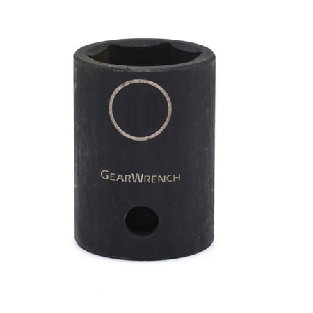 

Gearwrench 1/2 in. Drive 6 Point Standard Impact Socket 17 mm 1 each sold by each
