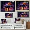 thumbnail image 4 of Designart "Neon Nocturne On The Purple Piano" Music Floater Framed Canvas Wall Art, 4 of 5