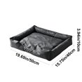 thumbnail image 3 of Linnome Cozy Oxford Cloth Pet Bed Water-Repellent Warm - All-Season Non-Stick Hair Cat Dog Bed with Grip Dots - Waterproof Fabric Pet Cushion for Indoor Small Cats Dogs, 3 of 7