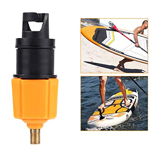 Inflatable Boat SUP Air Pump Adaptor Standard Schrader Conventional Orange