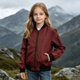 thumbnail image 2 of 8-9 Years Big Boys Bomber Jacket Zip Up Lightweight Flight Coat Casual Outerwear, 2 of 7