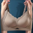 thumbnail image 4 of Womens Wireless Bras Scalloped Push Up Bralettes No Underwire Supportive Tshirt Bra Seamless Comfortable Everyday Bras, 4 of 5