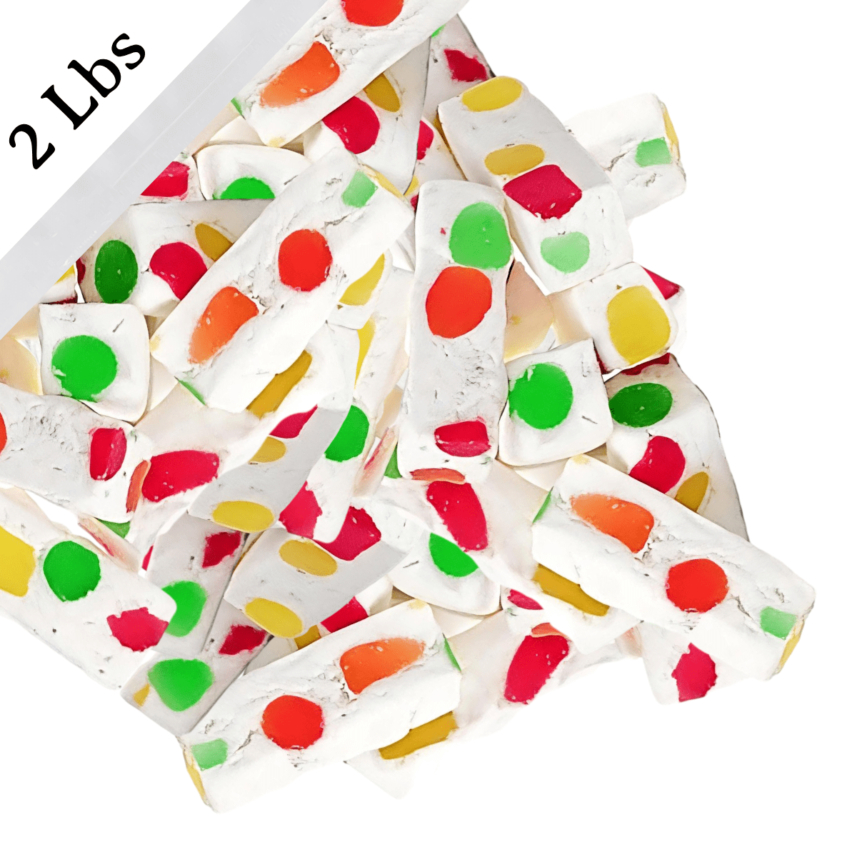 Jujube Nougat - 2 Pounds (32 oz) | Easter Candy with Fruit Jelly Pieces - Individually Wrapped Candy | Soft & Chewy Treat