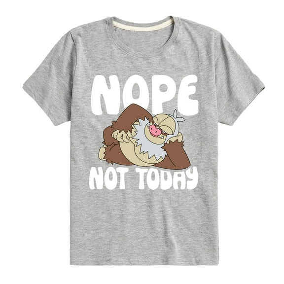 Pokémon - Nope Not Today Slaking - Toddler And Youth Short Sleeve Graphic T-Shirt