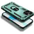 thumbnail image 4 of For iPhone 12 Pro Max Case with Tempered Glass Screen Protector, Nagebee Military Armor [Magnetic Ring Holder & Kickstand] Shockproof Protective Cover (Green), 4 of 5