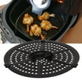 thumbnail image 2 of Air Fryer Rack Replacement Part 6.1Inch Round Air Fryer Grill Pan Non Stick Crisper Plate Replacement for Grill Pan Grill Plate Crisper Plate Tray, 2 of 5