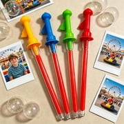 Giant Bubble Wand Bubble Wand Set 18 Inch Big Bubble Wand with 0.7 Oz Giant Bubble Solution Summer Outdoor Toys for Student Random Color 1 Pack