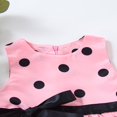 thumbnail image 4 of POINTERTECK Bébé Fille Robe d'Été Tenue Sans Manches Pois Impression Taille Haute Tutu Partie Robes de Princesse Blanc 2-3 Ans, 4 of 7
