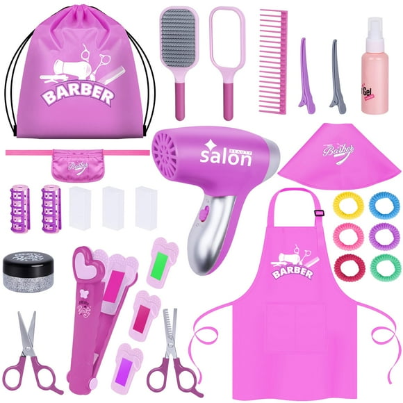 Set de juguetes para salón de belleza Gifts2U para niñas, 26 unidades