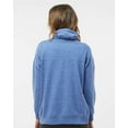 thumbnail image 3 of J. America Women’s Mélange Fleece Cowl Neck Sweatshirt, 3 of 5