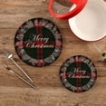 thumbnail image 2 of GZHJMY Tartan Christmas Plaid Trivets Pot Holders Set of 2, Hot Pads, Table Mats,Placemats Set for Cooking and Baking, Cotton Braided Hot Pads, 7.09"+9.45", 2 of 7