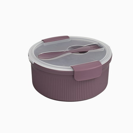 Mainstays Food Storage Container, Round, Purple, 47oz Capacity