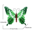 thumbnail image 2 of Décoration Réutilisable Durable Décoration Intérieure Extérieure Résistante à la Décoloration Sans Entretien Décoration Murale Suspendue Design Intérieur Suspendu Jardin Art Papillon Extérieur Jardin Cour Arrière Décoration Animale en Métal Cadeau, 2 of 2