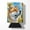 Akita 6003, variant on Finnish Spitz in Sunflowers Can or Bottle Hugger 3 in x 5 in