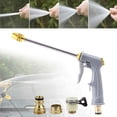 thumbnail image 2 of Ruroz Hose Sprayer Nozzle Heavy Duty, High Pressure Hose Nozzle Water Adjustable Spray Gun Metal Brass Hose Attachment for Washing car, Cleaning, Watering Plants, lawn, Outdoor Gardening., 2 of 9