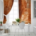 thumbnail image 5 of Fsddascl Burnt Orange Blackout Curtains for Bedroom/Living Room, Thermal Insulated Kitchen Curtains, Retro Oil Painting Modern Abstract Art Aesthetics Grommet Darkening Window Treatment 52"x54"x2, 5 of 8