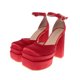 thumbnail image 2 of Zapatillas Angelina color rojo con doble plataforma 24.0 Dorothy Gaynor Zapatillas Angelina color rojo con doble plataforma 24.0, 2 of 6