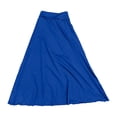 thumbnail image 4 of EDFBUYKRS Female Skirts Womens Fall Skirts 2026 Petite Women Fashion Solid Casual Elegant Ruffled High Waist Long Sport Dress, 4 of 8