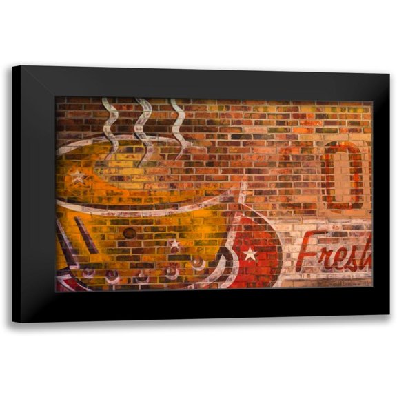 Mahan, Kathy 14x11 Black Modern Framed Museum Art Print Titled - Brick Painting