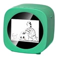 thumbnail image 2 of Bunblic Voice Control Mini Printer Box Gift Compact Kids Adults Home with Paper Roll Green, 2 of 8