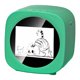 thumbnail image 2 of Mini impresora compacta con control por voz, pantalla de 2,4 pulgadas y rollo de papel. Verde, 2 of 9
