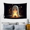 thumbnail image 6 of RKSupls Charming Ghost Holding Candle Tapestry, Home Tapestry Suitable for Hanging for Decorative Wall Hanging, Decorative Bedroom, Living Room Decoration - 60*40in, 6 of 6