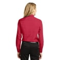 thumbnail image 2 of Port Authority Ladies Long Sleeve Easy Care Shirt-2XL (Red/Light Stone), 2 of 5