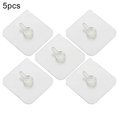 

2-50 Super Strong Self Adhesive Wall Hooks Photo Frame Clock Hanger Seamless