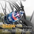 thumbnail image 5 of WINDHORSE 26" Electric Bike for Adults 20MPH & 25-50 Miles Range, 468WH Removable Battery, 350W Motor, Lockable Front Suspension Fork, Rear Rack, Free Lock, 5 of 10