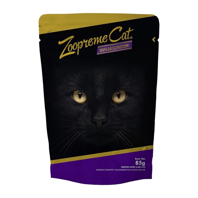 Alimento Húmedo Para Gato Zoopreme Cat Pouch 20 Sobres Sabor Pollo 85g