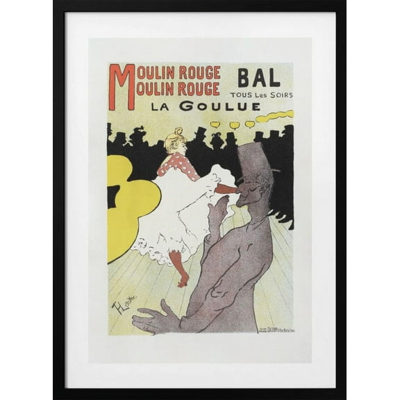 Affiche Pour Le Moulin Rouge la Goulue (1898 Framed Art Modern Wall Decor