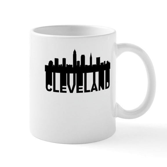 CafePress - Roots Of Cleveland OH Skyline Mugs - 11 oz Ceramic Mug - Novelty Coffee Tea Cup