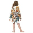 thumbnail image 7 of FORMRS Niños Bathrobe Unisex Hooded Robe Soft Plush Pajamas Sleepwear, Size 2-3T, Autumn Day Pattern, 7 of 7