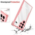 thumbnail image 4 of for Samsung Galaxy S22 Ultra Case, 360 Full Body Rugged Case with Built-in Screen Protector Transparent Heavy Duty Shockproof [Military-Grade Protection] Bumper Cover for Women Men (Pink), 4 of 13