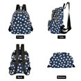 thumbnail image 4 of FORMRS Mini Backpack Purse for Women Quilted Travel Daypack Casual Shoulder Bag, Navy Blue Baseball Pattern, 4 of 7