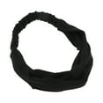 thumbnail image 6 of Unique Bargains 1 Pc Simple Solid Elastic Cross Headwrap for Women Black, 6 of 6