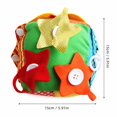 thumbnail image 3 of BUTOMKY Baby Toys 6-12 Months,Tummy Time Square Infant Baby Toy, Soft Sensory Toy with Textures, Mirror, for Newborns to Ages 6 Months, 3 of 7