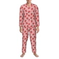 thumbnail image 3 of Goofa Strawberries for 2-piece Loungewear Set Men’s Sleepwear Set Soft PJs Cozy loungewear Comfy Sleep Set Winter Pajamas-XX-Large, 3 of 7