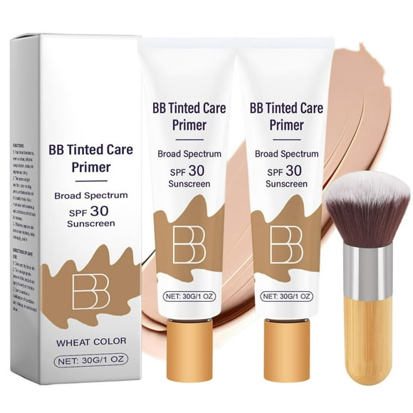Blur Tinted Moisturizer 30 Tinted Moisturizer With Broad Tinted Care With Brush Full Coverage Light Medium Skin Color Hydrating & Smoothin, Skincare Lotion