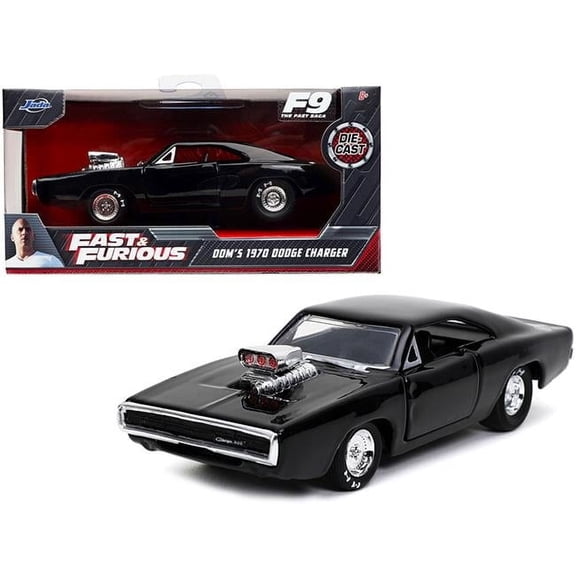 Jada  1-32 Diecast Model Car for Doms 1970 Dodge Charger 500 Black Fast & Furious 9 F9 2021 Movie