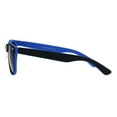 thumbnail image 2 of Kids Child Size Classic Pop Color Matte 2 Tone Horn Rim Sunglasses Blue, 2 of 3
