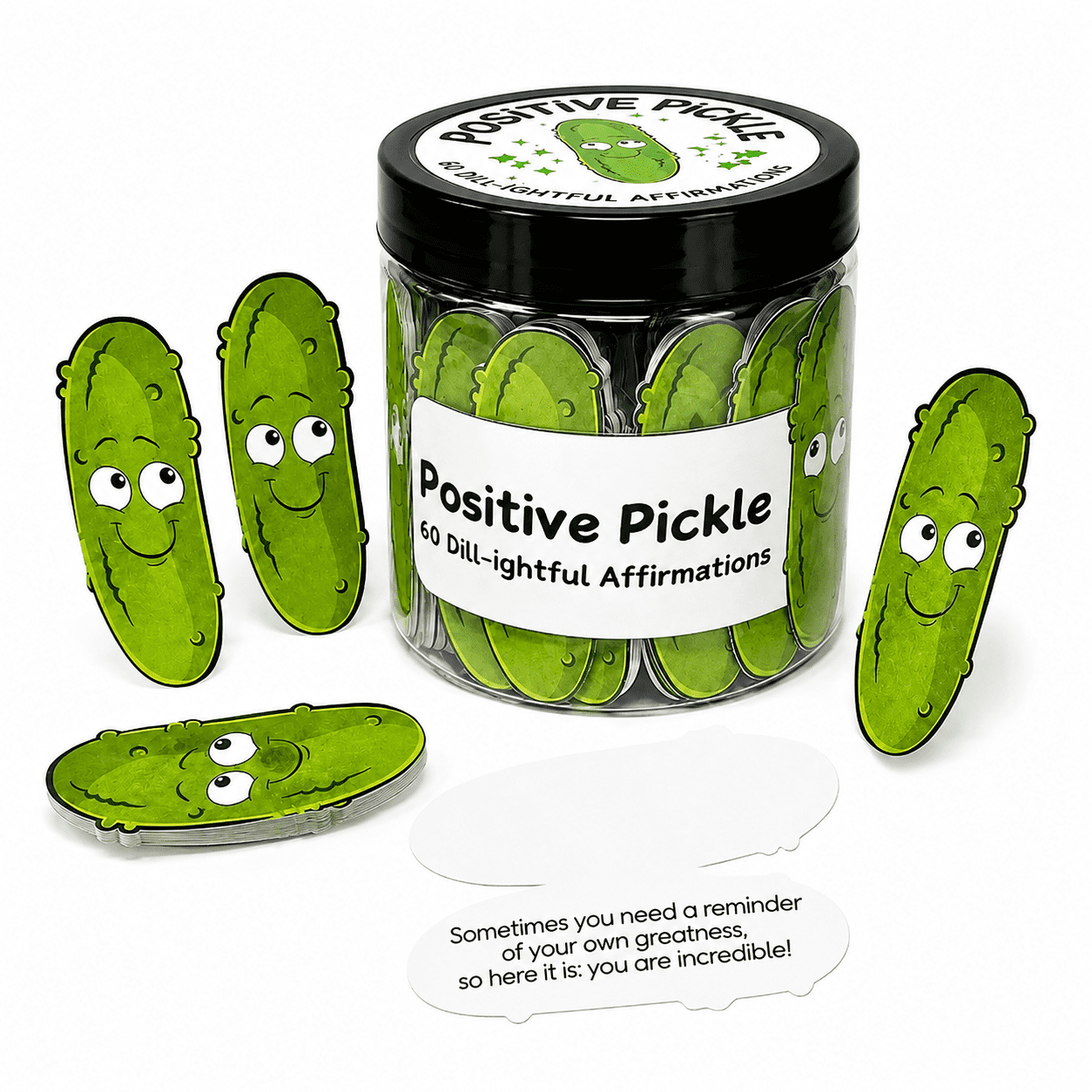 Positive Pickle Card Jar