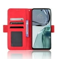 thumbnail image 3 of Case for Motorola MOTO G62 5G Cover Adjustable Detachable Card Holder Magnetic closure Leather Wallet Case - Red, 3 of 5